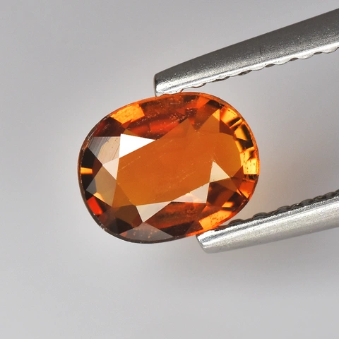 No Reserve 0.59 Cts Natural fanta Orange Spessartite Garnet Oval GR8556