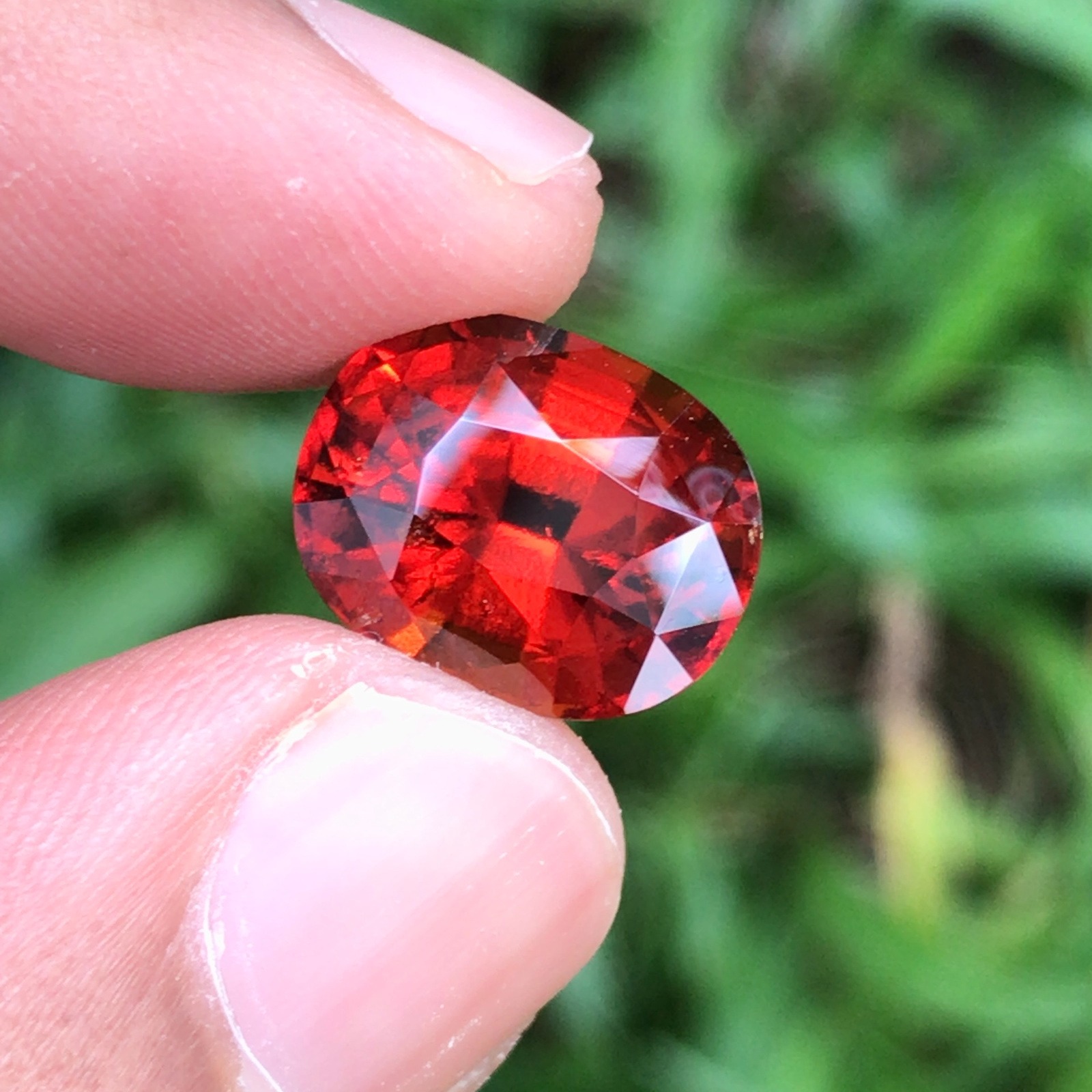 9.40 Crt Hessonite Garnet Volcanic Fire Orange 100% Natural Unheated Ceylon
